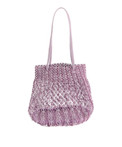 LAGUNAMOON（ラグナムーン）の「【BAGMATI】マクラメバッグ（ハンドバッグ・レディース・アイボリー/パープル・FREE）」の12枚目の写真