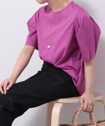 NOLLEY’S | ◇【WEB限定】袖タックコットンTシャツ(Tシャツ/カットソー)