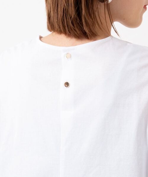 NOLLEY’S（ノーリーズ）の「◇【WEB限定】袖タックコットンTシャツ（Tシャツ/カットソー・レディース・ブラック/ベージュ/パープル/オフホワイト/イエロー・FREE）」の11枚目の写真