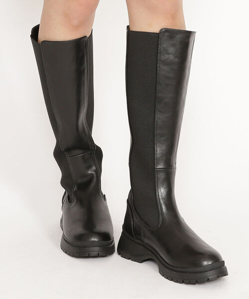 Ray BEAMS（レイビームス）の「Ray BEAMS / サイドゴア ロング ブーツ（ブーツ・レディース・ホワイト/ブラック・23.5cm/24.5cm/23.0cm/24.0cm）」の21枚目の写真