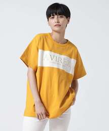 AVIREX | 【直営店限定】BICOLOR EMB LOGO TEE/ バイカラー刺繍ロゴTシャツ(Tシャツ/カットソー)