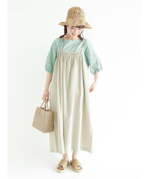 Samansa Mos2（サマンサ モスモス）の「袖レース切替カットソー（ニット/セーター・レディース・ベージュ/パープル/オフホワイト/ミント・ﾌﾘ-）」の19枚目の写真