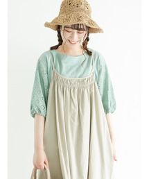 Samansa Mos2 | 袖レース切替カットソー(ニット/セーター)