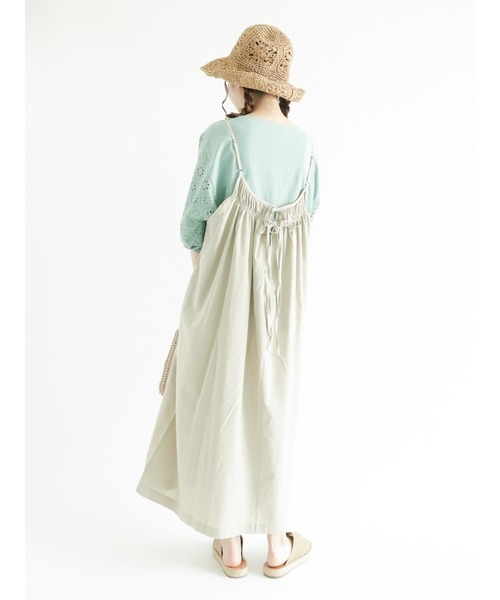 Samansa Mos2（サマンサ モスモス）の「袖レース切替カットソー（ニット/セーター・レディース・ベージュ/パープル/オフホワイト/ミント・ﾌﾘ-）」の7枚目の写真