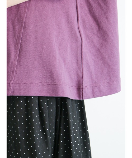 Samansa Mos2（サマンサ モスモス）の「袖レース切替カットソー（ニット/セーター・レディース・ベージュ/パープル/オフホワイト/ミント・ﾌﾘ-）」の17枚目の写真