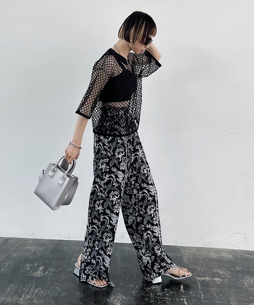 PAGEBOY（ページボーイ）の「カットメッシュプルオーバー（Tシャツ/カットソー・レディース・ブラック/オフホワイト/ブルー・FREE）」の10枚目の写真