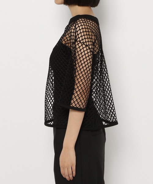 PAGEBOY（ページボーイ）の「カットメッシュプルオーバー（Tシャツ/カットソー・レディース・ブラック/オフホワイト/ブルー・FREE）」の15枚目の写真