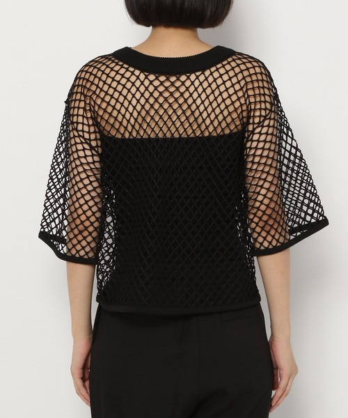 PAGEBOY（ページボーイ）の「カットメッシュプルオーバー（Tシャツ/カットソー・レディース・ブラック/オフホワイト/ブルー・FREE）」の16枚目の写真