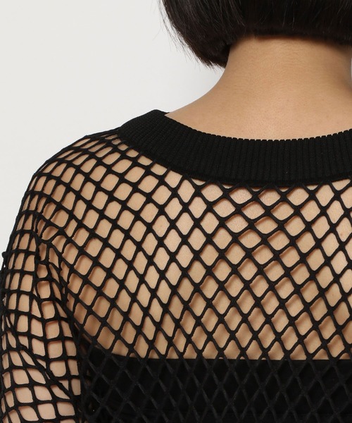 PAGEBOY（ページボーイ）の「カットメッシュプルオーバー（Tシャツ/カットソー・レディース・ブラック/オフホワイト/ブルー・FREE）」の17枚目の写真