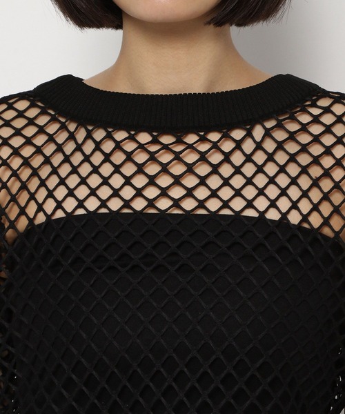 PAGEBOY（ページボーイ）の「カットメッシュプルオーバー（Tシャツ/カットソー・レディース・ブラック/オフホワイト/ブルー・FREE）」の18枚目の写真