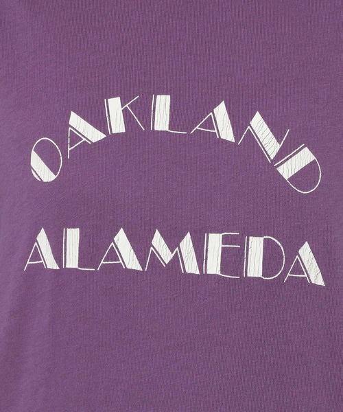 GLOBAL WORK（グローバルワーク）の「ヴィンテージプリントTシャツ/294505（Tシャツ/カットソー・レディース・スミクロ/グリーン/パープル・FREE）」の9枚目の写真