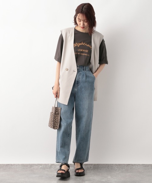 GLOBAL WORK（グローバルワーク）の「ヴィンテージプリントTシャツ/294505（Tシャツ/カットソー・レディース・スミクロ/グリーン/パープル・FREE）」の21枚目の写真