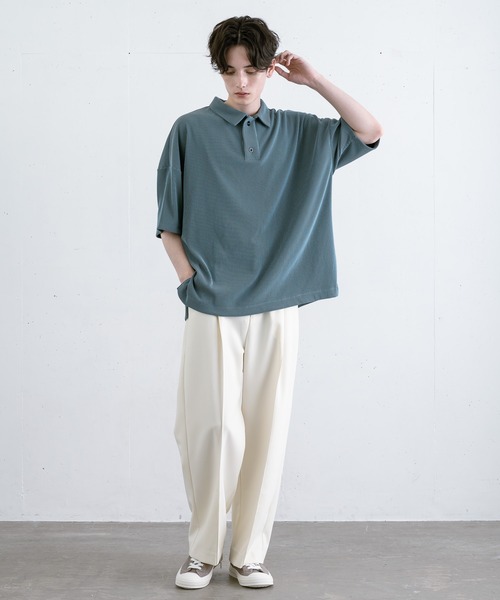 【EDDEN ELLEN】プリーツポロシャツ（ポロシャツ）｜EDDEN ELLEN（エデンエレン）