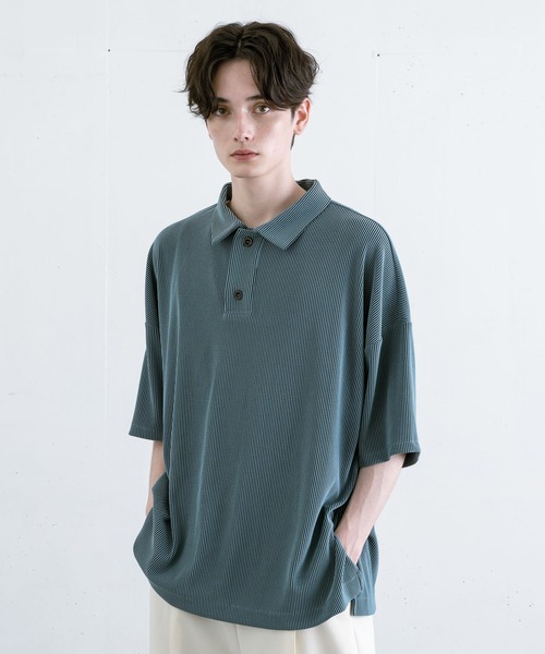 【EDDEN ELLEN】プリーツポロシャツ（ポロシャツ）｜EDDEN ELLEN（エデンエレン）