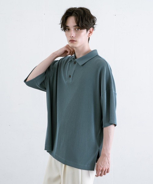 【EDDEN ELLEN】プリーツポロシャツ（ポロシャツ）｜EDDEN ELLEN（エデンエレン）