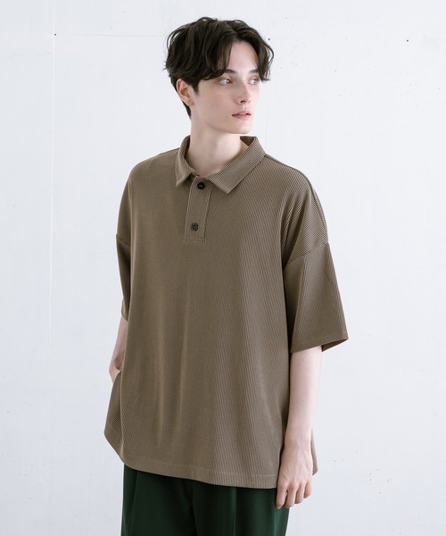 【EDDEN ELLEN】プリーツポロシャツ（ポロシャツ）｜EDDEN ELLEN（エデンエレン）