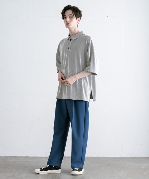 【EDDEN ELLEN】プリーツポロシャツ（ポロシャツ）｜EDDEN ELLEN（エデンエレン）