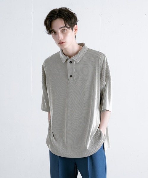 【EDDEN ELLEN】プリーツポロシャツ（ポロシャツ）｜EDDEN ELLEN（エデンエレン）