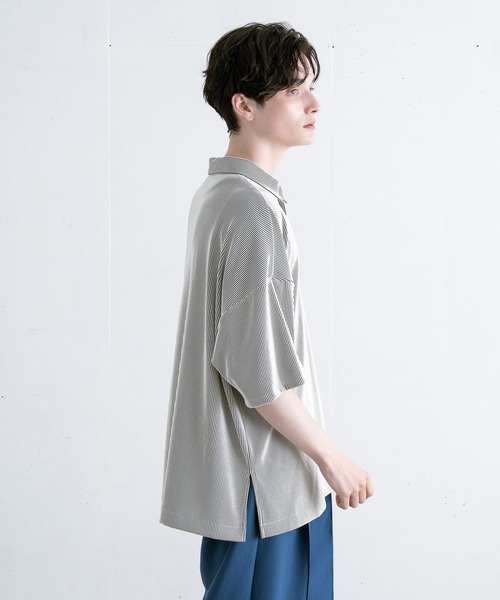 【EDDEN ELLEN】プリーツポロシャツ（ポロシャツ）｜EDDEN ELLEN（エデンエレン）