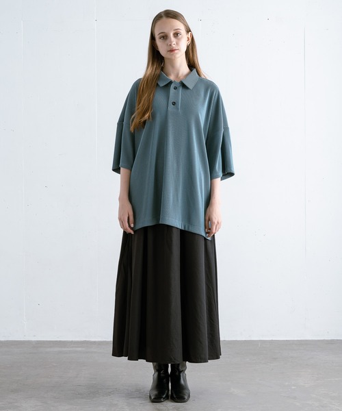 【EDDEN ELLEN】プリーツポロシャツ（ポロシャツ）｜EDDEN ELLEN（エデンエレン）