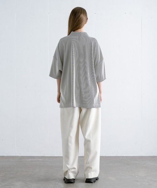 【EDDEN ELLEN】プリーツポロシャツ（ポロシャツ）｜EDDEN ELLEN（エデンエレン）