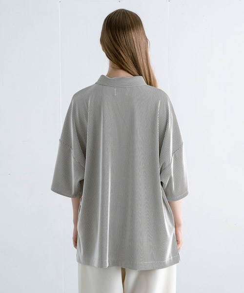 【EDDEN ELLEN】プリーツポロシャツ（ポロシャツ）｜EDDEN ELLEN（エデンエレン）