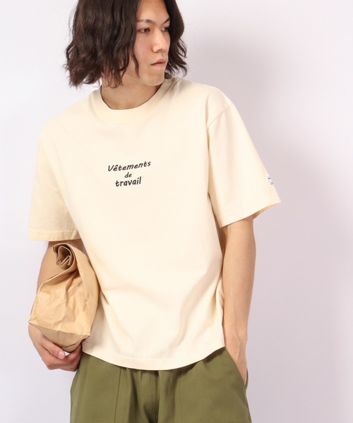 MONT KEMMEL(モンケメル)の「MONT KEMMEL 刺繍Tシャツ(Tシャツ/カットソー・メンズ・ブルー/アイボリー/チャコール・38/36/40)」の1枚目の写真