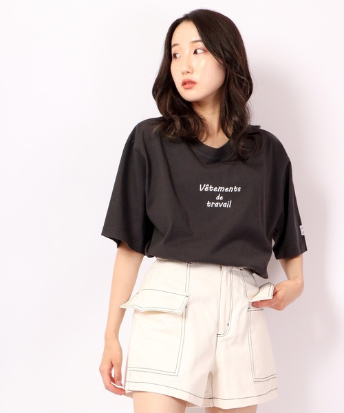 MONT KEMMEL(モンケメル)の「MONT KEMMEL 刺繍Tシャツ(Tシャツ/カットソー・メンズ・ブルー/アイボリー/チャコール・38/36/40)」の5枚目の写真