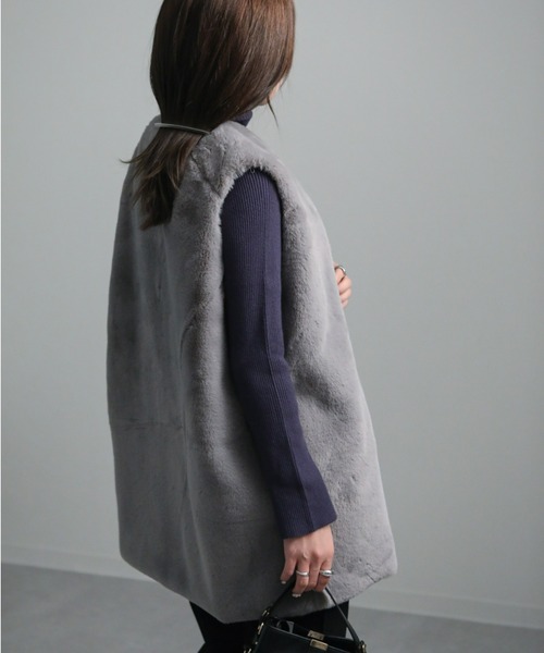 sakishimatokyo（サキシマトーキョー）の「ミドルファージレ（ベスト・レディース・ブラック/ブラウン/グレー/アイボリー・FREE）」の18枚目の写真