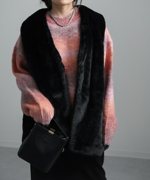 sakishimatokyo（サキシマトーキョー）の「ミドルファージレ（ベスト・レディース・ブラック/ブラウン/グレー/アイボリー・FREE）」の12枚目の写真