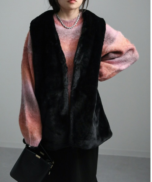 sakishimatokyo（サキシマトーキョー）の「ミドルファージレ（ベスト・レディース・ブラック/ブラウン/グレー/アイボリー・FREE）」の13枚目の写真