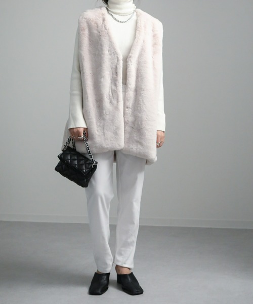 sakishimatokyo（サキシマトーキョー）の「ミドルファージレ（ベスト・レディース・ブラック/ブラウン/グレー/アイボリー・FREE）」の10枚目の写真