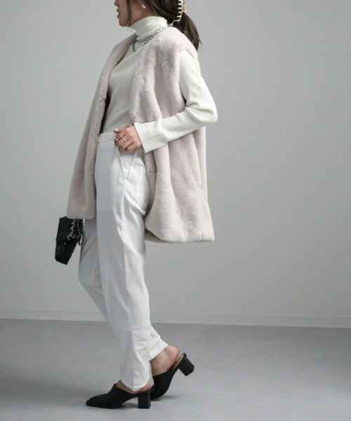 sakishimatokyo（サキシマトーキョー）の「ミドルファージレ（ベスト・レディース・ブラック/ブラウン/グレー/アイボリー・FREE）」の9枚目の写真