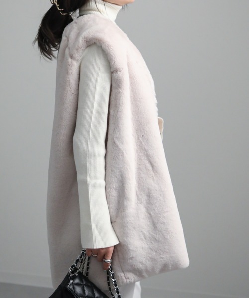 sakishimatokyo（サキシマトーキョー）の「ミドルファージレ（ベスト・レディース・ブラック/ブラウン/グレー/アイボリー・FREE）」の6枚目の写真