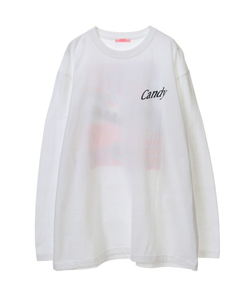 Candy Stripper（キャンディストリッパー）の「CANDY BABE L/S Tシャツ（Tシャツ/カットソー・レディース・ピンク/オフホワイト/ブラック・2）」の10枚目の写真
