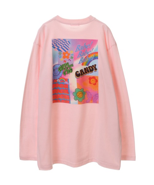 Candy Stripper（キャンディストリッパー）の「CANDY BABE L/S Tシャツ（Tシャツ/カットソー・レディース・ピンク/オフホワイト/ブラック・2）」の3枚目の写真