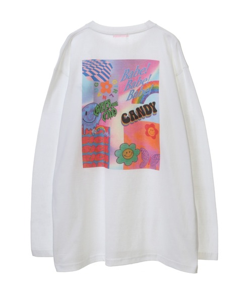 Candy Stripper（キャンディストリッパー）の「CANDY BABE L/S Tシャツ（Tシャツ/カットソー・レディース・ピンク/オフホワイト/ブラック・2）」の12枚目の写真