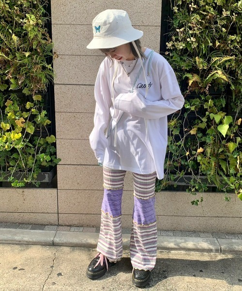 Candy Stripper（キャンディストリッパー）の「CANDY BABE L/S Tシャツ（Tシャツ/カットソー・レディース・ピンク/オフホワイト/ブラック・2）」の17枚目の写真