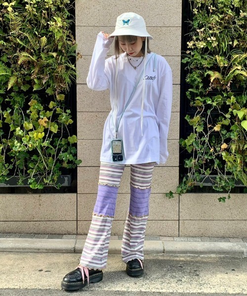 Candy Stripper（キャンディストリッパー）の「CANDY BABE L/S Tシャツ（Tシャツ/カットソー・レディース・ピンク/オフホワイト/ブラック・2）」の18枚目の写真