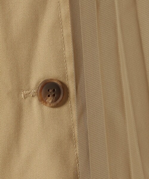 BEAMS HEART（ビームスハート）の「プリーツミックス トレンチスカート（スカート・レディース・ベージュ/ネイビー/オリーブ・SMALL/MEDIUM）」の10枚目の写真