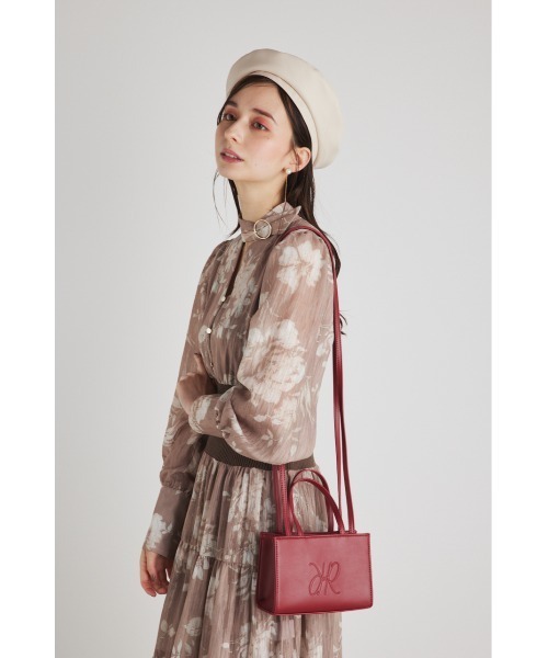 rienda(リエンダ)の「RRスクエアミニバッグ(ショルダーバッグ・レディース・レッド/グリーン/ベージュ/ブラック/キャメル・FREE)」の14枚目の写真