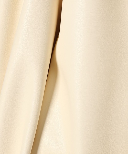 Heather（ヘザー）の「ラッフルレザーブルゾン　134716（ブルゾン・レディース・ブラック/アイボリー・FREE）」の8枚目の写真