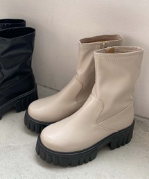 厚底ストレッチブーツ