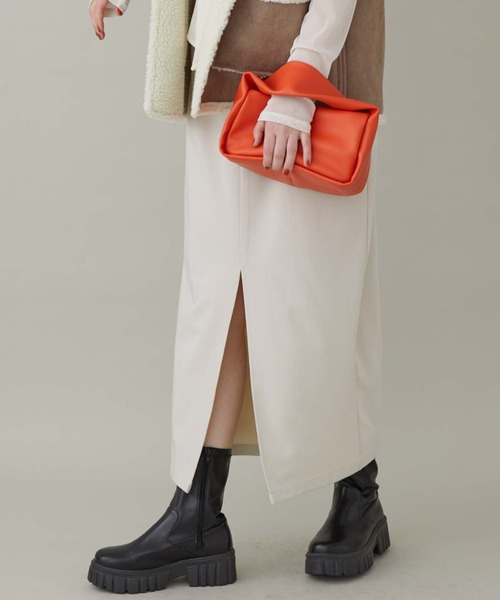 archives（アルシーヴ）の「厚底ストレッチブーツ（ブーツ・レディース・ブラック/アイボリー・MEDIUM/LARGE）」の19枚目の写真