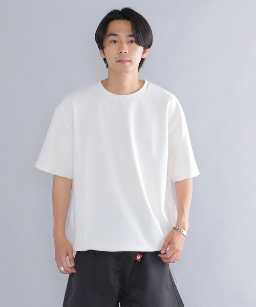 SHIPS（シップス）の「*SHIPS: NASHIJI リラックスフィット ドローストリング Tシャツ（Tシャツ/カットソー・メンズ・ホワイト/ダークグレー/ブラック/ベージュ・SMALL/MEDIUM/LARGE）」の2枚目の写真