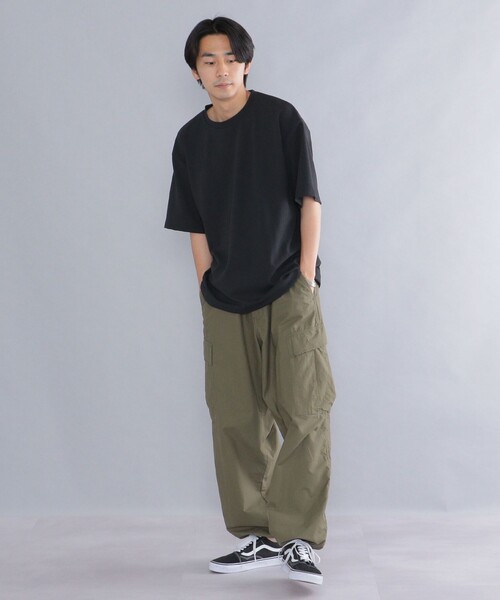 SHIPS（シップス）の「*SHIPS: NASHIJI リラックスフィット ドローストリング Tシャツ（Tシャツ/カットソー・メンズ・ホワイト/ダークグレー/ブラック/ベージュ・SMALL/MEDIUM/LARGE）」の7枚目の写真