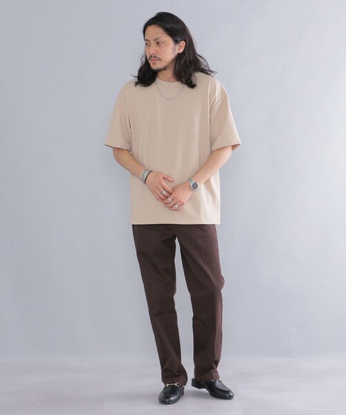 SHIPS（シップス）の「*SHIPS: NASHIJI リラックスフィット ドローストリング Tシャツ（Tシャツ/カットソー・メンズ・ホワイト/ダークグレー/ブラック/ベージュ・SMALL/MEDIUM/LARGE）」の8枚目の写真