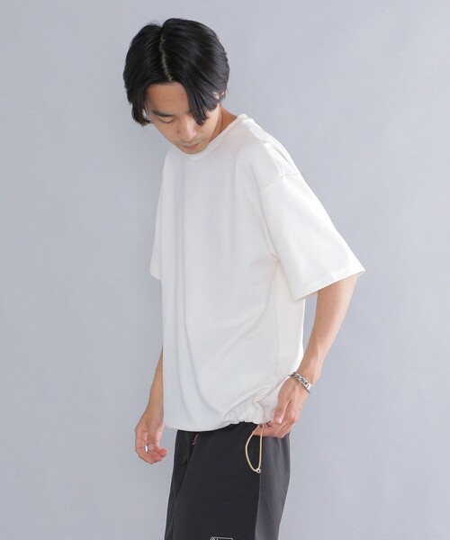 SHIPS（シップス）の「*SHIPS: NASHIJI リラックスフィット ドローストリング Tシャツ（Tシャツ/カットソー・メンズ・ホワイト/ダークグレー/ブラック/ベージュ・SMALL/MEDIUM/LARGE）」の12枚目の写真