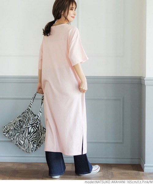 coca（coca）（コカ）の「スウェットワンピース（ワンピース・レディース・ブラック/ライトピンク・M/L）」の10枚目の写真