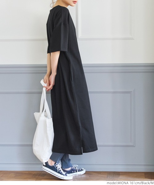 coca（coca）（コカ）の「スウェットワンピース（ワンピース・レディース・ブラック/ライトピンク・M/L）」の14枚目の写真